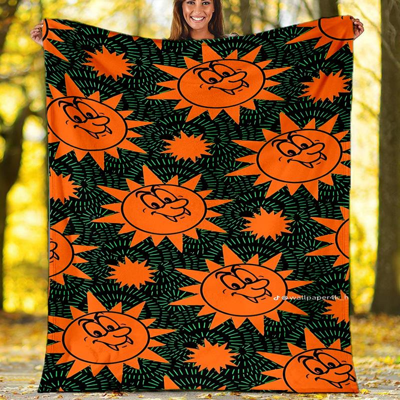 Feid6 printed throw blanket—lightweight,soft,warm;versatile blanket for all seasons—perfect as &air-conditioning throw,nap blanket