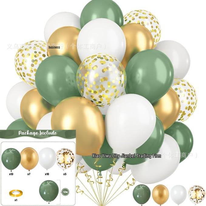 12-Zoll 35 Stück Pailletten-Konfetti-Ballons für Weihnachten, Halloween, Geburtstagsfeiern