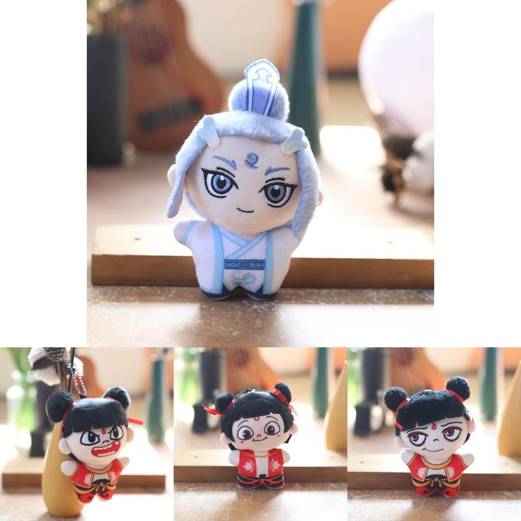 Nezha Plush Toy Backpack Charm Keychain Super Soft Stuffed Animal Gift For Teens