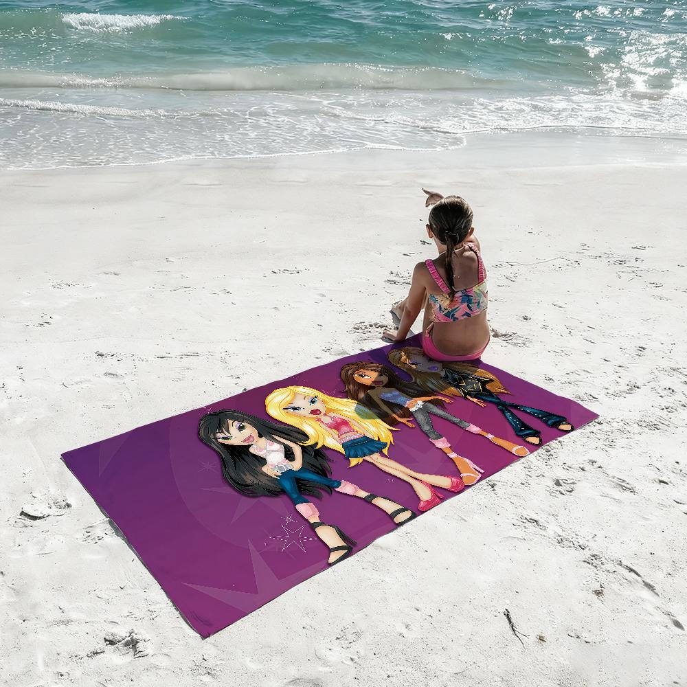 Doll Fashion B-Bratz-S Y2K Towel Quick Drying Beach Towels Are Suitable For Swimming Pools Camping Yoga And The Gym