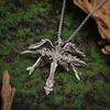 Retro Six-Winged Angel Cross Pendant Necklace: Trendy, Versatile European & American Jewelry