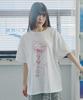 Mihebeu Lovely Magic Wand Oversized Short Sleeve T-Shirt White