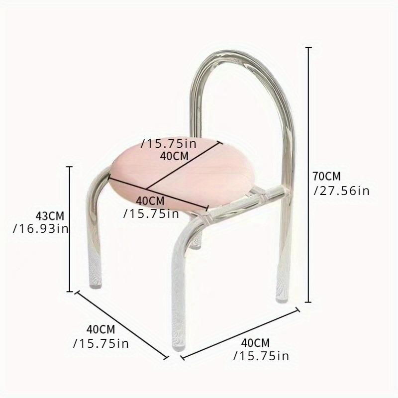 Moderner Klarer Acrylstuhl - 1 Stück Transparenter Vielseitiger Sitz für Schlafzimmer, Schminktisch & Esszimmer, Minimalistisches Langlebiges Design