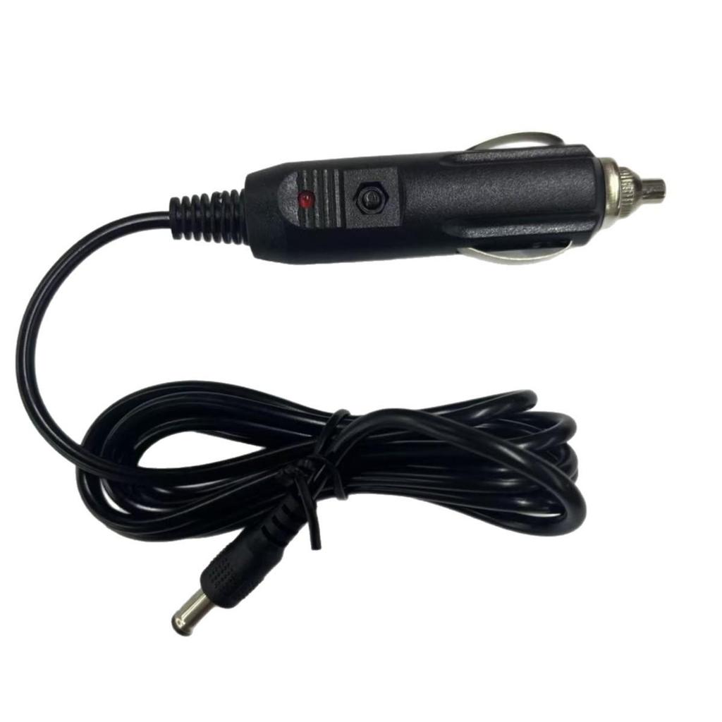 12V/24V Car Cigarette Lighter Adapter with DC 5.5x2.1mm Plug for Various Car Charger Power Cords.