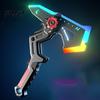 Interstellar Battle Ax Toy Spark with Smoke Effect Transforming Weapon LED 7 Sci-fi RGB Colors Dynamic Sound Haptic Feedback for Kids Dual Function