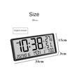 LCD Digital Alarm Clock With Temperature Sensor Desktop & Wall Mountable Manual & Automatic Display Adjustability Easy To Use -B