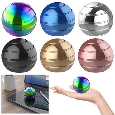 Kinetisches Schreibtisch-Kreiselspielzeug Kugel Optische Täuschung Spinner Metallkreisel Anti-Stress Fidget Toys Erwachsene Angst ADHS Dekompression