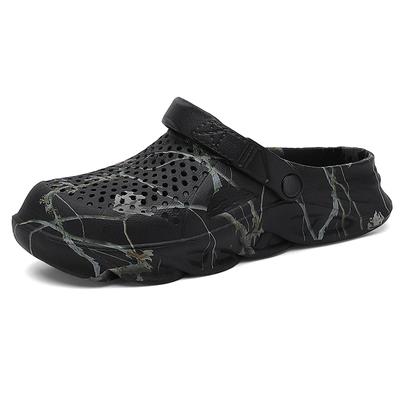 Fashion New Summer Men's Sandals Large Size Casual Hollow Clogs Platform Shoes Anti-slip Outdoor Waterproof Slippers with Platform