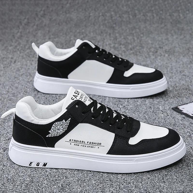Fashion 2024 New Cheap Loafers For Men Shoes Casual Vulcanized Sneakers Trend Korean Men Shoes Leather Slip On Men Boats Shoes Moccasins