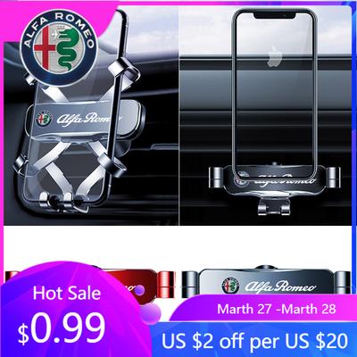 Für Alfa Romeo Schwerkraft Halterung Leise Nicht Blockierend Lüftungsschlitz Halterungen Auto Zubehör Für Alfa Romeo Giulietta GT 159 147 156 Brera Giulia