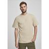 T-shirt - URBAN CLASSICS - Basic Tall - Crème - Manches Courtes - Col Arrondi