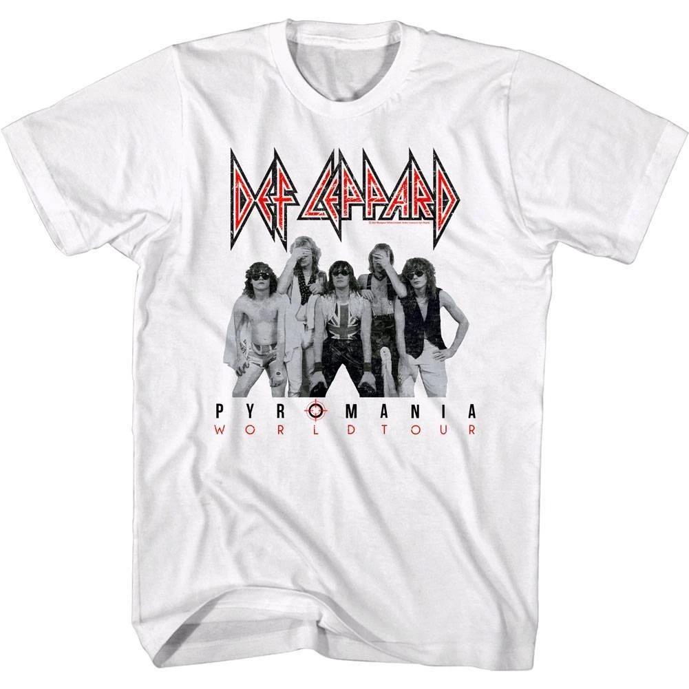 Def Leppard Pyromania World Tour Men s T Shirt S