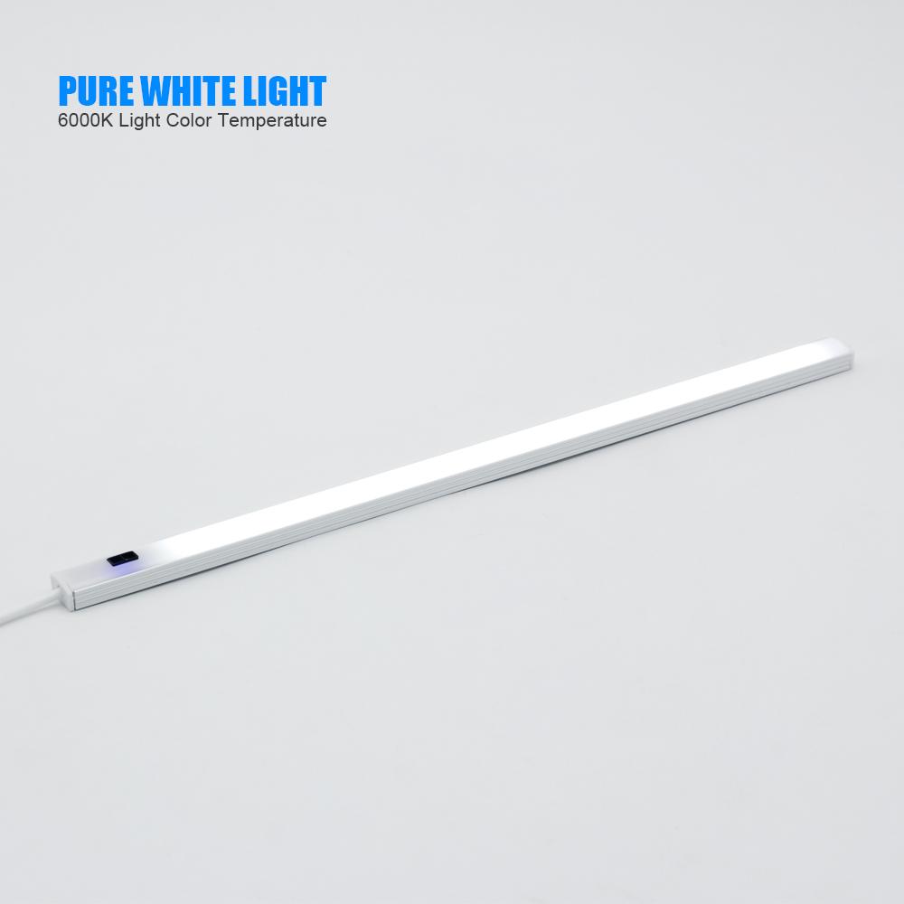 1 stücke USB Hand Sweep Sensor LED Unter Schrank Lichter 20/30/40 CM Weiß 6000 K für Küche Home Schlafzimmer Kleiderschrank etc.
