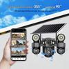 V380Pro Solar-Powered 4G WiFi Camera with Triple Lens and Screen for Rural Courtyards
