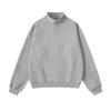 Fall Half Zip Stand Collar Loose Vintage Sweatshirt Unisex Fleece Pullover FW350 Classic Solid Color Cozy Casual