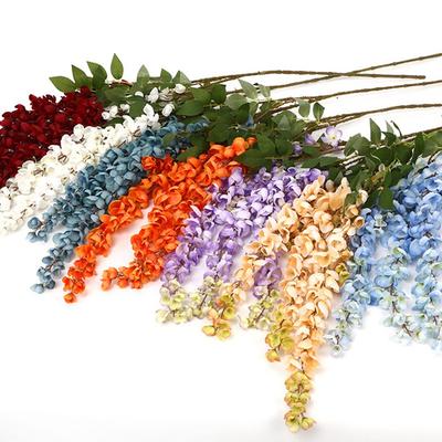 Τεχνητό Κρεμαστό Φυτό Διακόσμηση Σπιτιού Γιρλάντα Μετάξι Λουλούδια Γλυτσίνιας