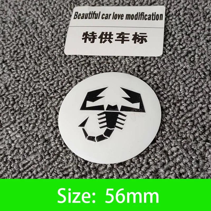 56-65mm Car Wheel Center Hub Cap Emblem Sticker Accessories For Fiat Abarth 500 Tipo FR Punto Ducato Stilo Palio Pondo Bravo