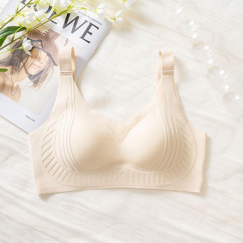 Seamless Push-Up Bra: Anti-Sag, Soft Support, Side Smoothing, Wire-Free Minimize
