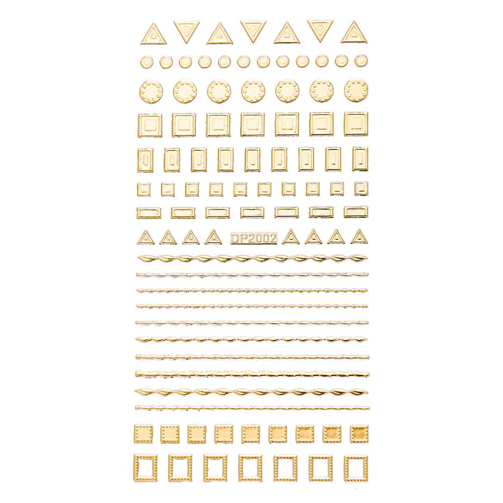 Nail Nail Sticker Decoration Geometry Style Geometry Shape Simple Nail Sticker For Women Beauty Health