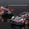 1/32 Pagani Huayra BC Supercar Alloy Muscle Car Model Sound and Light Pull Back Children's Toy Collectibles Birthday Gift