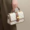 YUYULA Crossbody Bag, Leather Handbag, Chain Bag, White