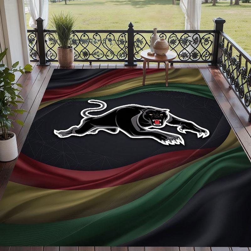 Soft Floor Carpet Penrith Panthers Pattern Area Rug Decorative Mat For Home Room Decoration