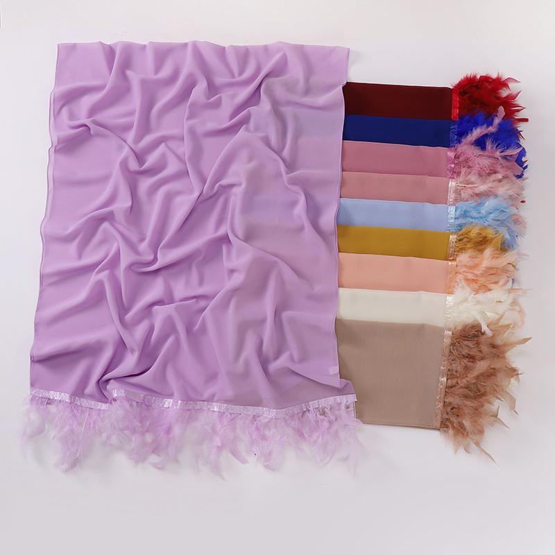 Women Long Solid Muslim Chiffon Hijab Scarf Head Wrap For Female Hijabs Scarves Jersey Hijabs Islamic Turban Headband Shawl