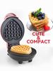 Cross-Heart Waffle Maker: Mini Breakfast & Light Meal Toaster