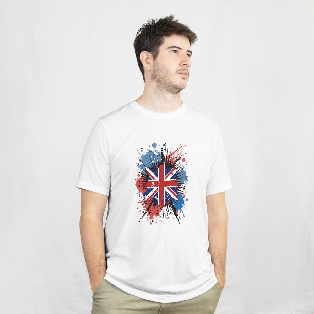 

GREAT BRITAIN Tshirt United Kingdom Country Union Jack Flag Football UK Tee 4XL