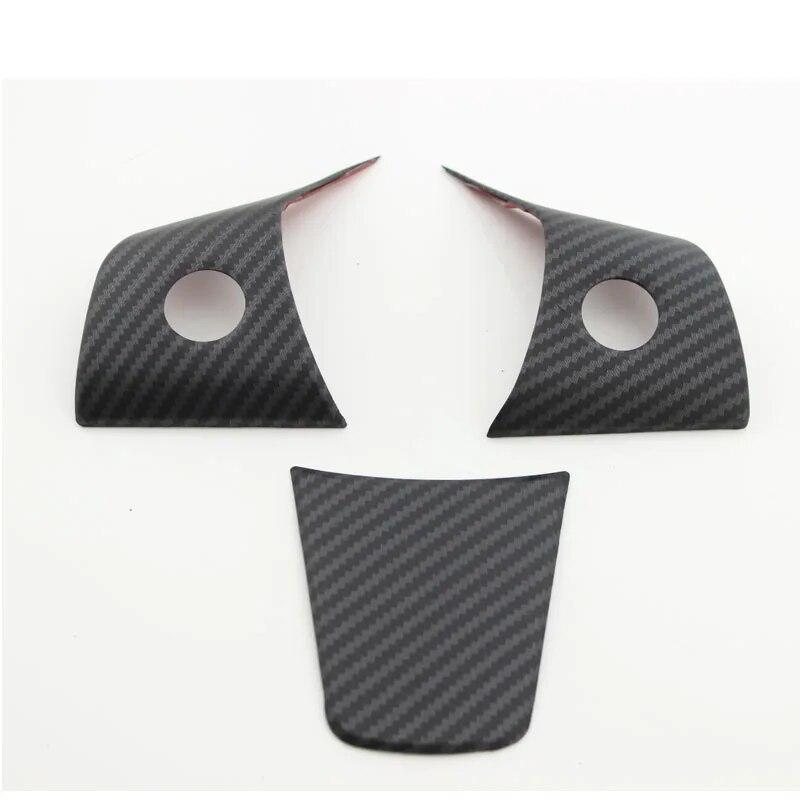 

Накладка на рулевое колесо My good car, блестки, внутренняя отделка, наклейка для Tesla Model 3 2016-2022 Model Y -2022 Matt carbon fiber