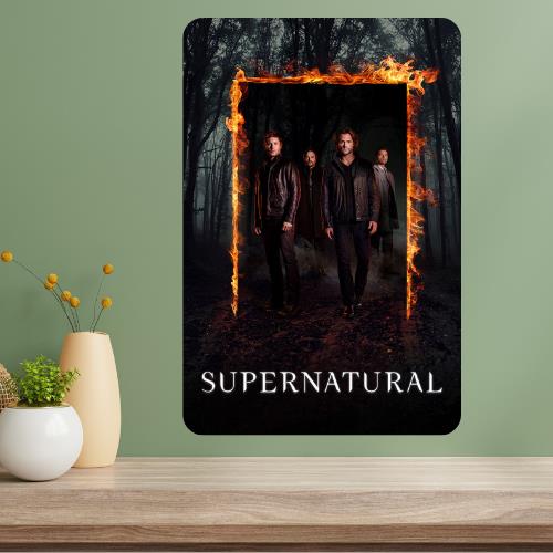 Supernatural Metal TV Show Poster Sign 20x30cm（7.8x11.8inch）