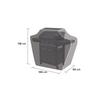 Housse Barbecue classic 118 x 146 x 65 cm Polyester noir Haute résistance CAMPINGAZ