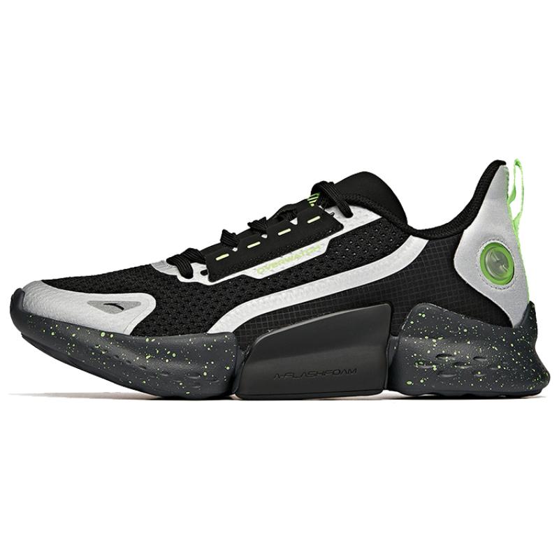 

ANTA Variety Training Collection Training Shoes Men s Low top Black/Silver/Green Sneakers 40