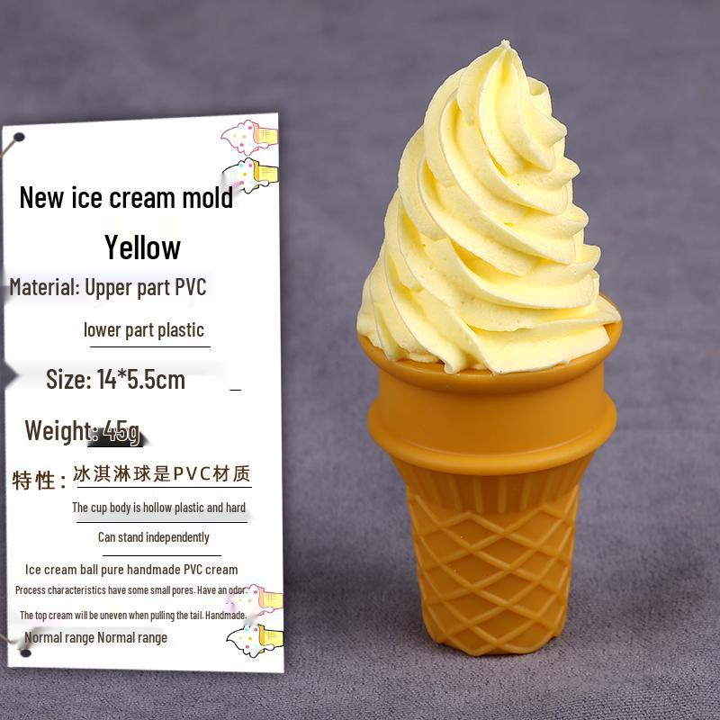 Chocolate Cream Crispy Cone Dessert Toy Photo Prop