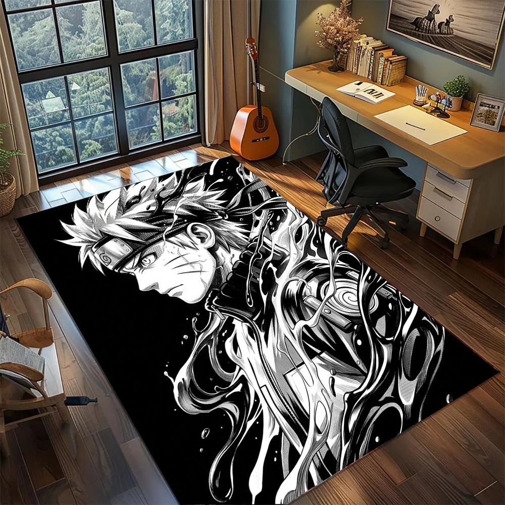Gamer Room Naruto Carpet Non Slip Washable Large Area Rug Floor Mat for Bedroom Home Decor
