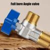 1pc Brass Angle Valve Leak-Proof Water-Saving 0.5-inch Connection Valve For Bathroom Heater Plumbing Systems