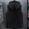 Plus Size L-7XL Winter Men's Sleeveless Jackets Hooded Casual Thick Warm Vest Man Outerwears