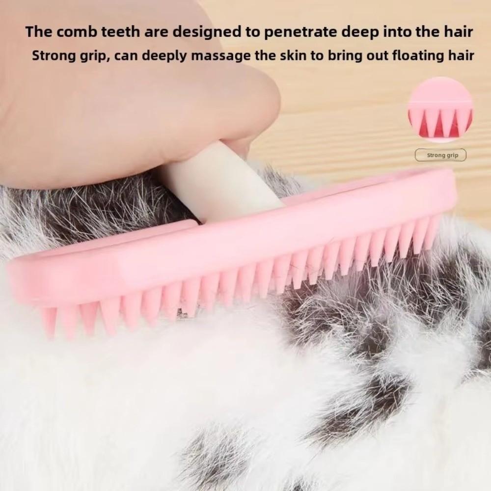 Portable Silicone Rabbit Comb Guinea Pig Beauty Care Tool Small Pet Comb Hair Cleaning Beauty Trimmer Pet Bath Comb