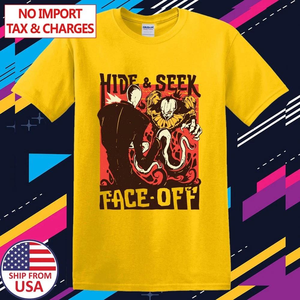 IT Clown Hide and Seek Face Off Mens Daisy Yellow Size S-5XL XL