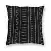 Federa per Cuscino Quadrata in Tessuto di Fango Etnico Africano Poliestere Lino Velluto Zip Creativa Decorativa Copricuscino da Letto