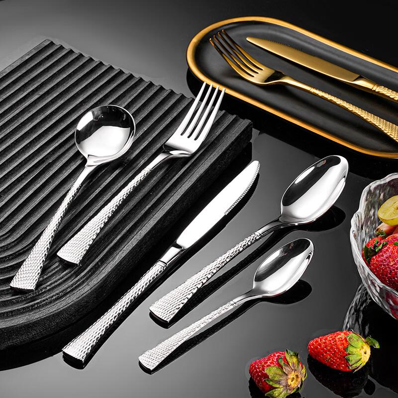 Golden 304 Stainless Steel Western Cutlery Set
