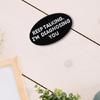 Keep Talking I'm Diagnosing You Enamel Pin Funny English Letter Lapel Pin Brooch Accessory For Backpack Or Shirt Decors