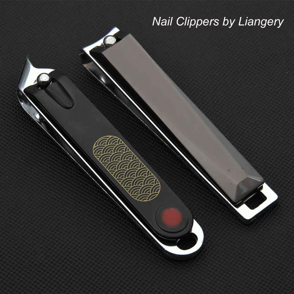 Liangery Nail Premium Super Nail For Nail Stainless For For Hands and Unisex Clippers, Quality, Sharp, File, Nippers, Feet, Anti-Slip Clippers, Steel,