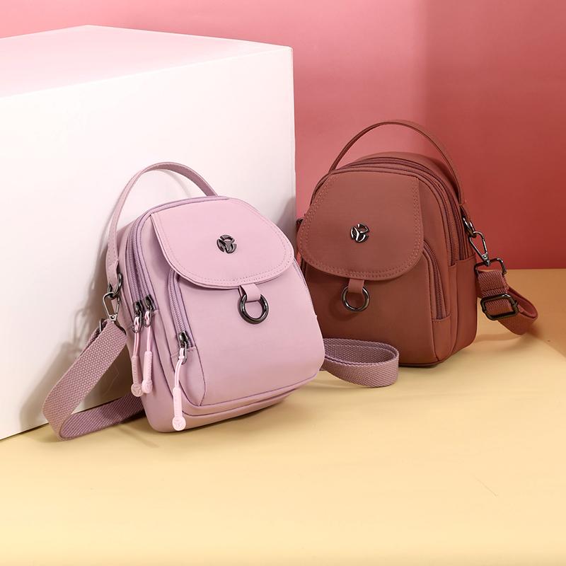 Mobile Phone Bag Mother Shoulder Bag Women's Small Handbag Solid Color Crossbody Bag