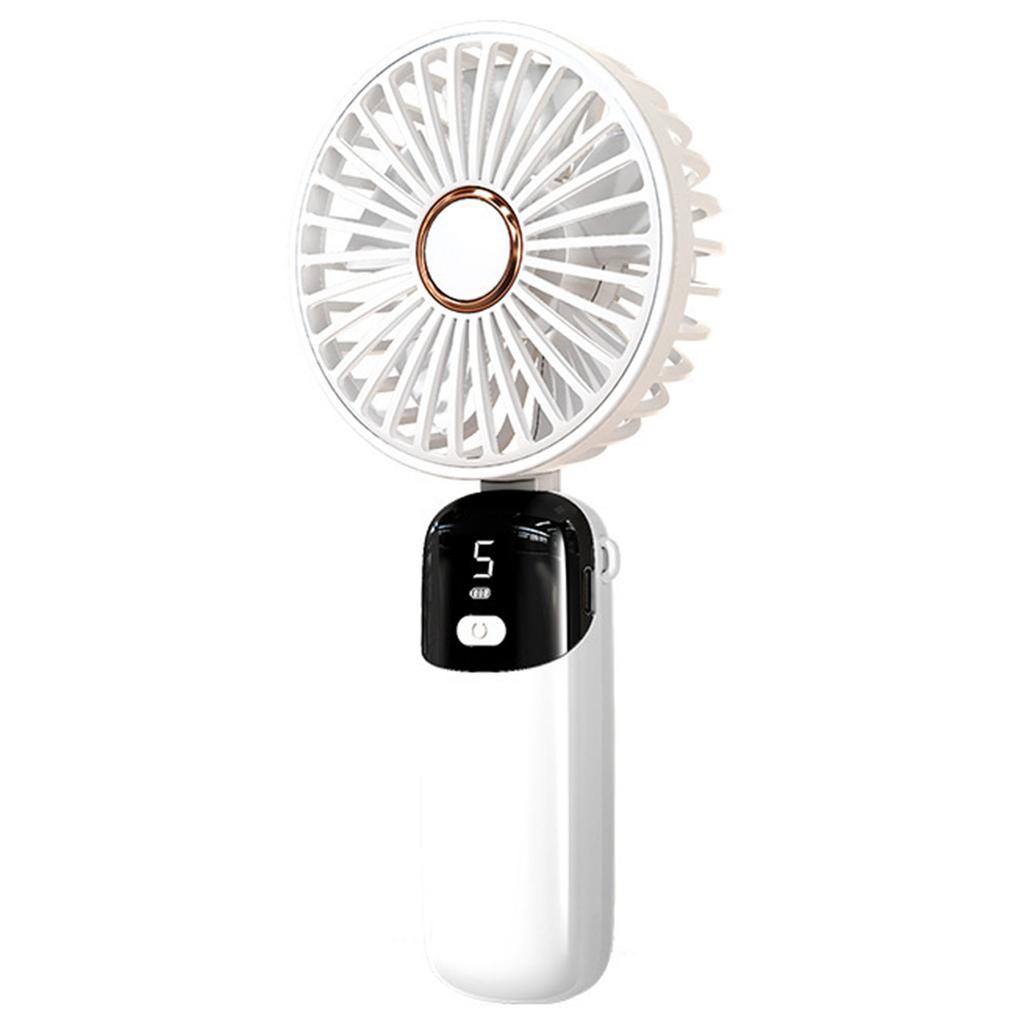 Compact Outdoor Handheld Fan With Battery Indicator Powerful Yet Quiet Operation Mini Fan For Commuting Comfort