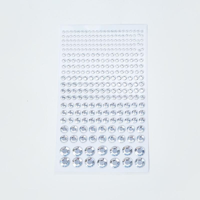 Handmade Rhinestone Face Stickers for Party Makeup - Acrylic Diamond Eye Stickers