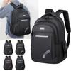 Reflective Strip Backpack Men's Commuter Backpack Men's High-end Fashion Trend Large-capacity Schoolbag Dirt-resistant