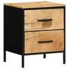 Nightstand Set 2 pcs Brown and Black 40 x 35 x 50 cm