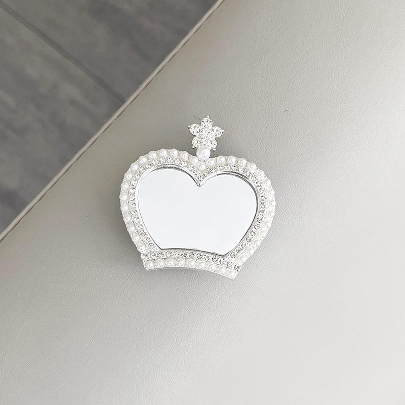 Mobile Phone Airbag Bracket Wind Paste Retractable Lazy Portable Makeup Mirror Bear Rhinestone Bow Tie