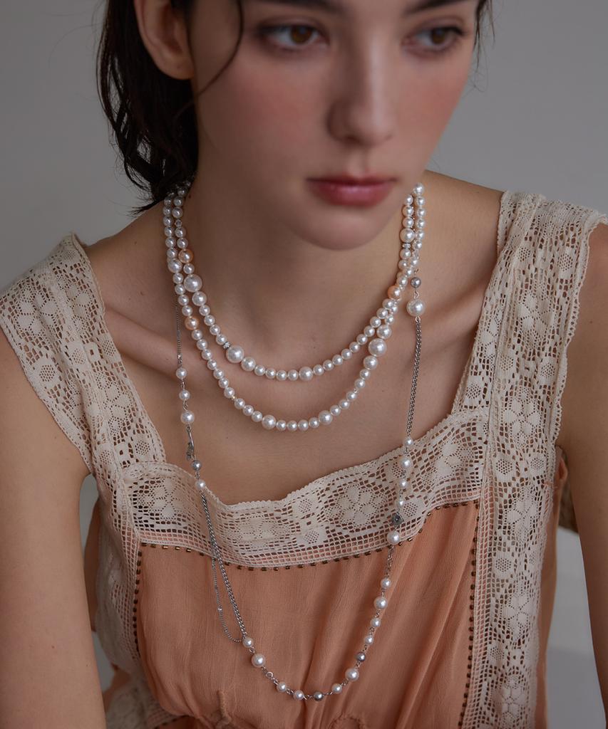 Merrymotive Twilight Etoile Pearl Chain Necklace